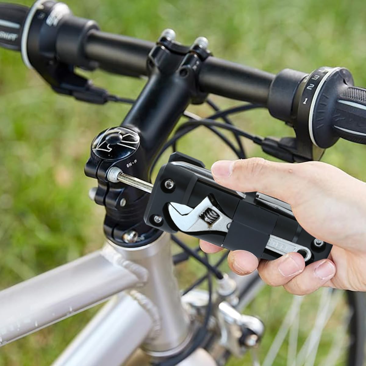 STHIRA Multi Tool Folding Multifunctional Tool Portable Multi Hex Key Tool Drill Tool Mini Wrench Bicycle Repairing Tool Outdoor Gadget Multipurpose Gadget Gift for Man STHIRA Multi Tool Folding Multifunctional Tool Portable Multi Hex Key Tool Drill Tool Mini Wrench Bicycle Repairing Tool Outdoor Gadget Multipurpose Gadget Gift for Man